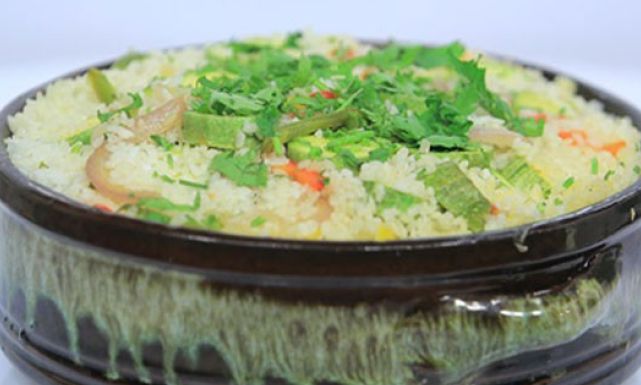 طاجن الأرز بالكوسة