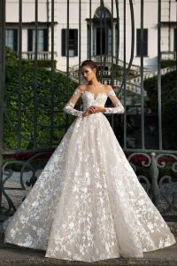 أحدث صيحات فساتين الزفاف الرائجه في 2018