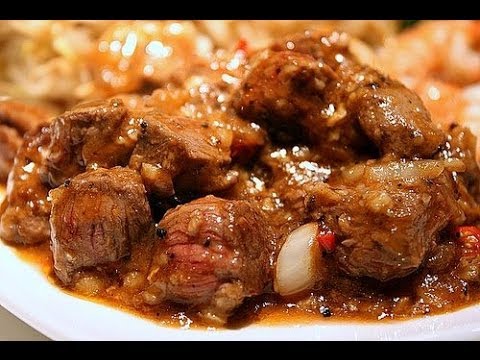 طريقة عمل اللحم بالصلصة البنية