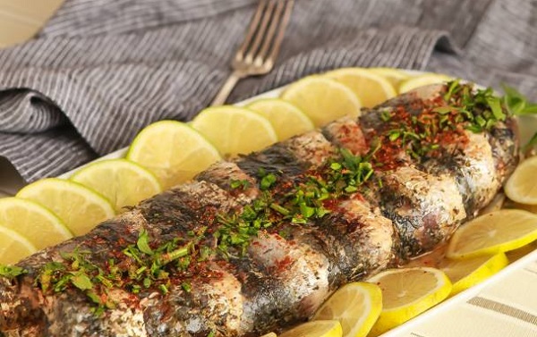 صينية السردين بالبطاطس