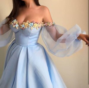 فساتين سهرة 2018 طويله