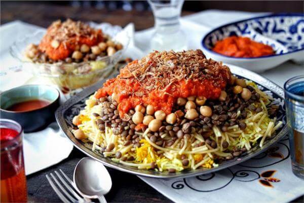 طريقة عمل الكشرى